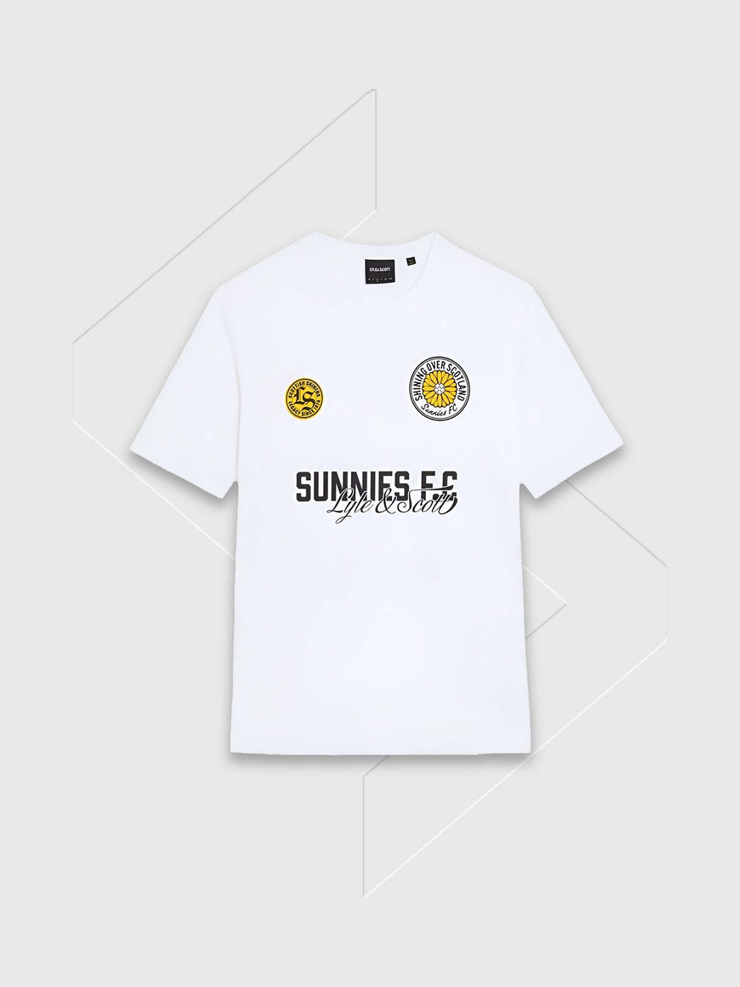 Lyle and Scott Sunnies FC Graphic T-Shirt White from Saxumo