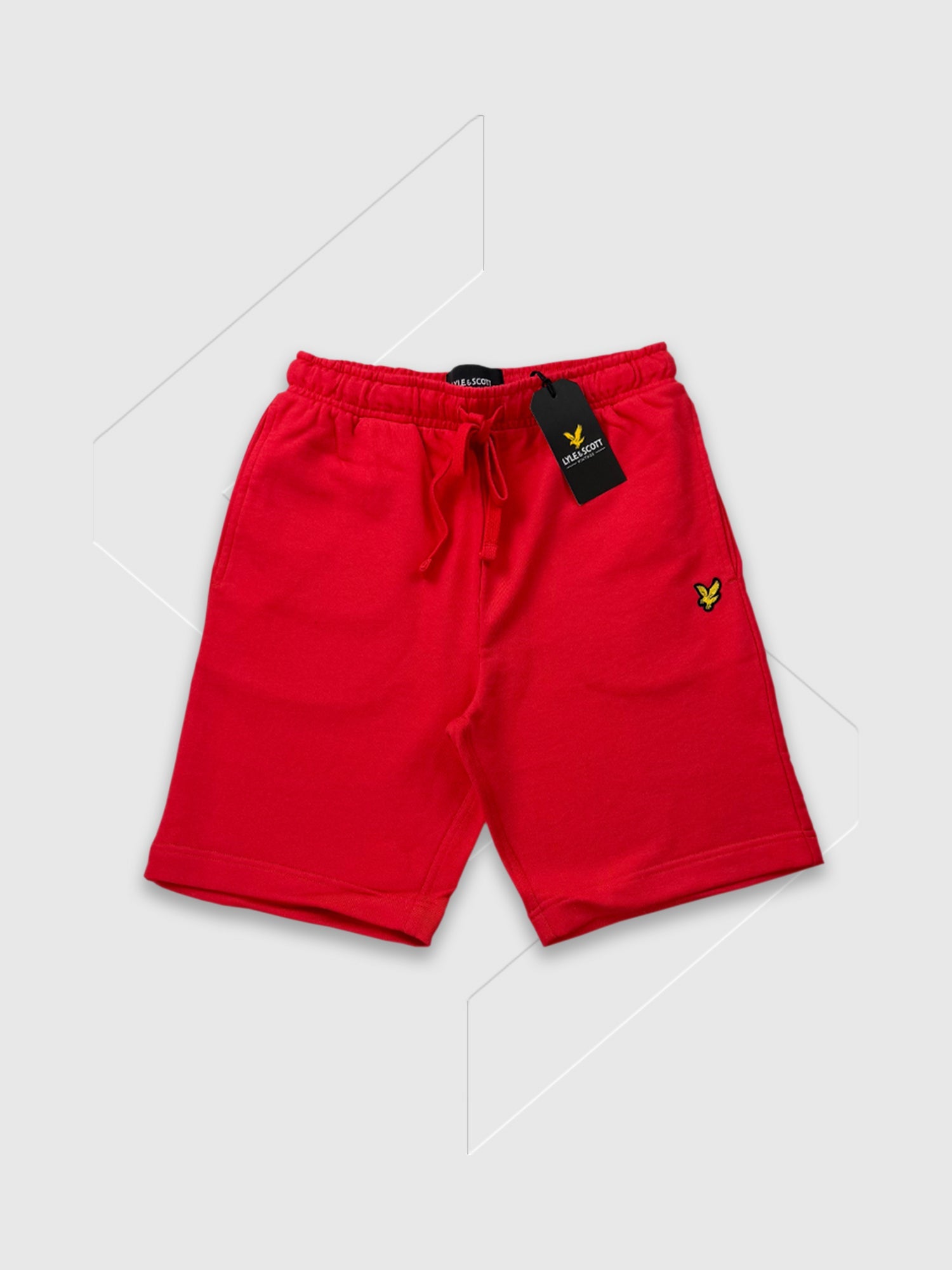 Lyle and Scott Sweat Short Flare Red from Saxumo