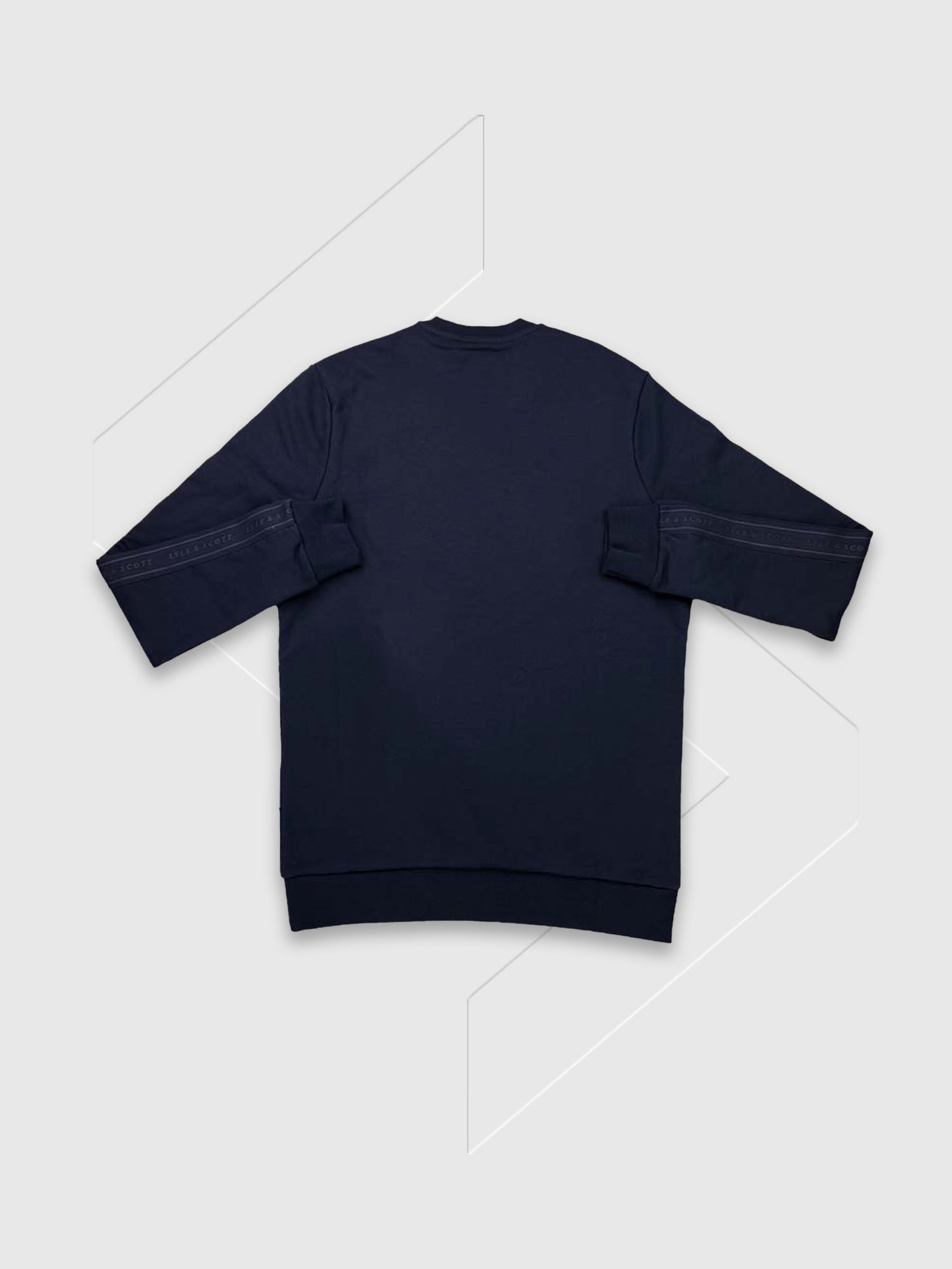 Lyle and Scott Tape Crew Neck Sweatshirt Graphite from Saxumo