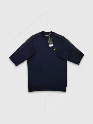 Lyle and Scott Tape Crew Neck Sweatshirt Graphite from Saxumo