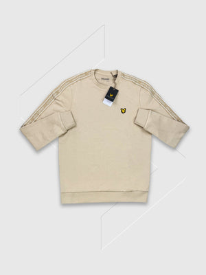 Lyle and Scott Tape Crew Neck Sweatshirt Viaduct from Saxumo