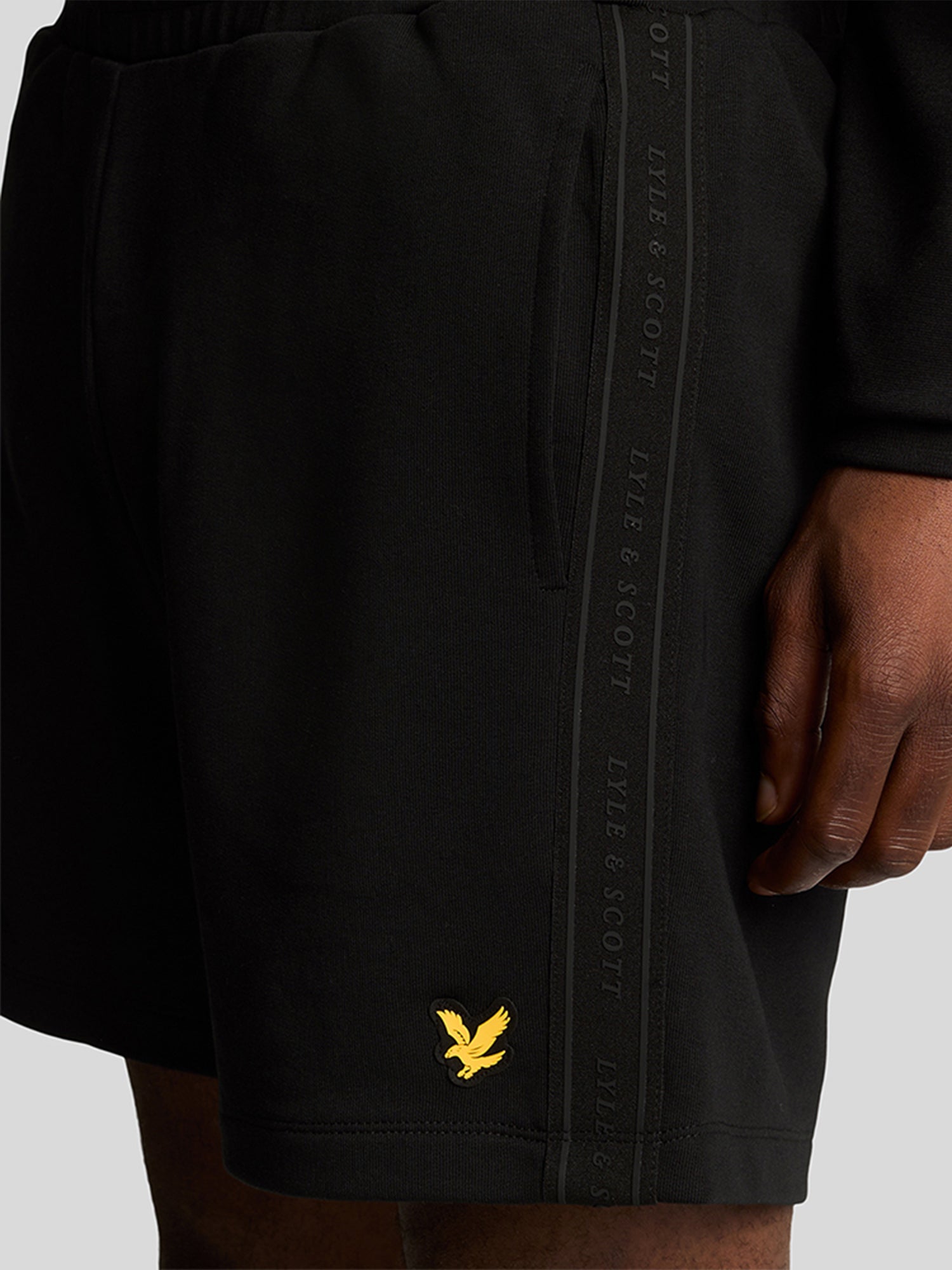 Lyle and Scott Tape Short Jet Black from Saxumo
