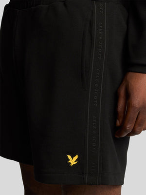 Lyle and Scott Tape Short Jet Black from Saxumo
