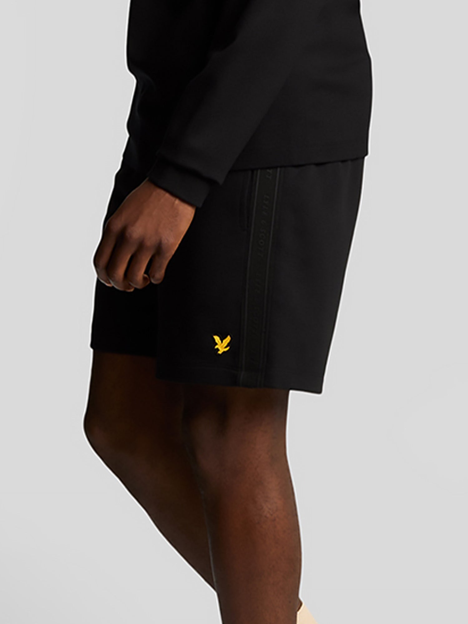 Lyle and Scott Tape Short Jet Black from Saxumo