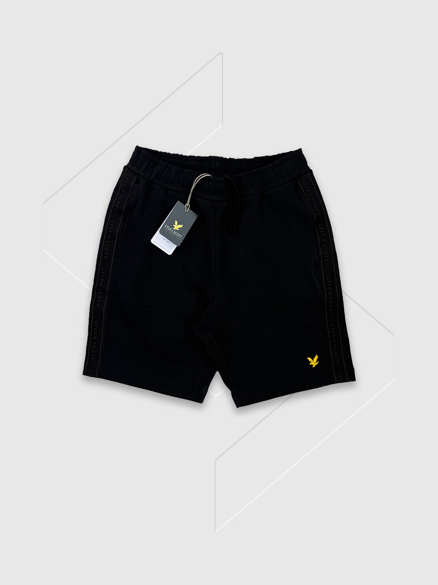 Lyle and Scott Tape Short Jet Black from Saxumo