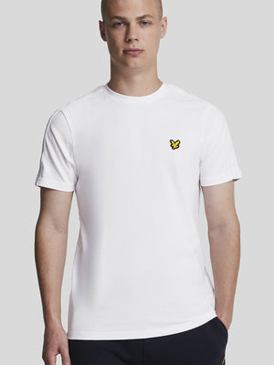 Lyle and Scott Tape T-shirt White from Saxumo