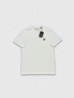 Lyle and Scott Tape T-shirt White from Saxumo