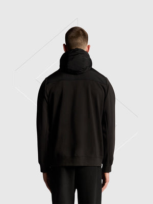 Lyle and Scott Panelled Hybrid Jacket Black Ice from Saxumo.com