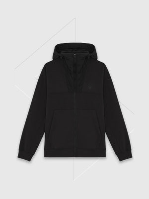 Lyle and Scott Panelled Hybrid Jacket Black Ice from Saxumo.com