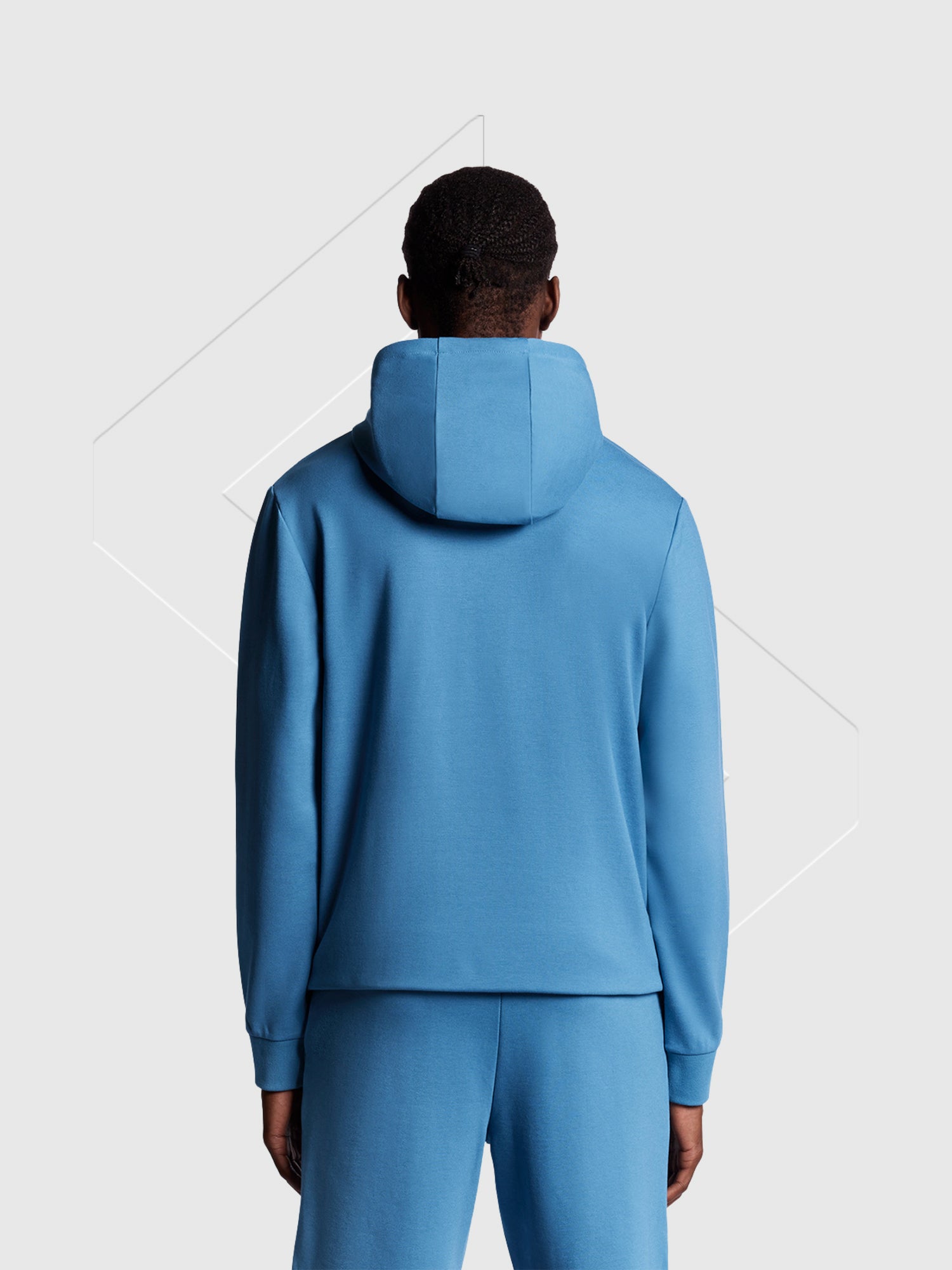 Lyle And Scott Fly Fleece Hoodie Parisian Blue from Saxumo.com