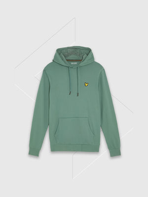 Lyle And Scott Fly Fleece Hoodie Silver Pine from Saxumo.com