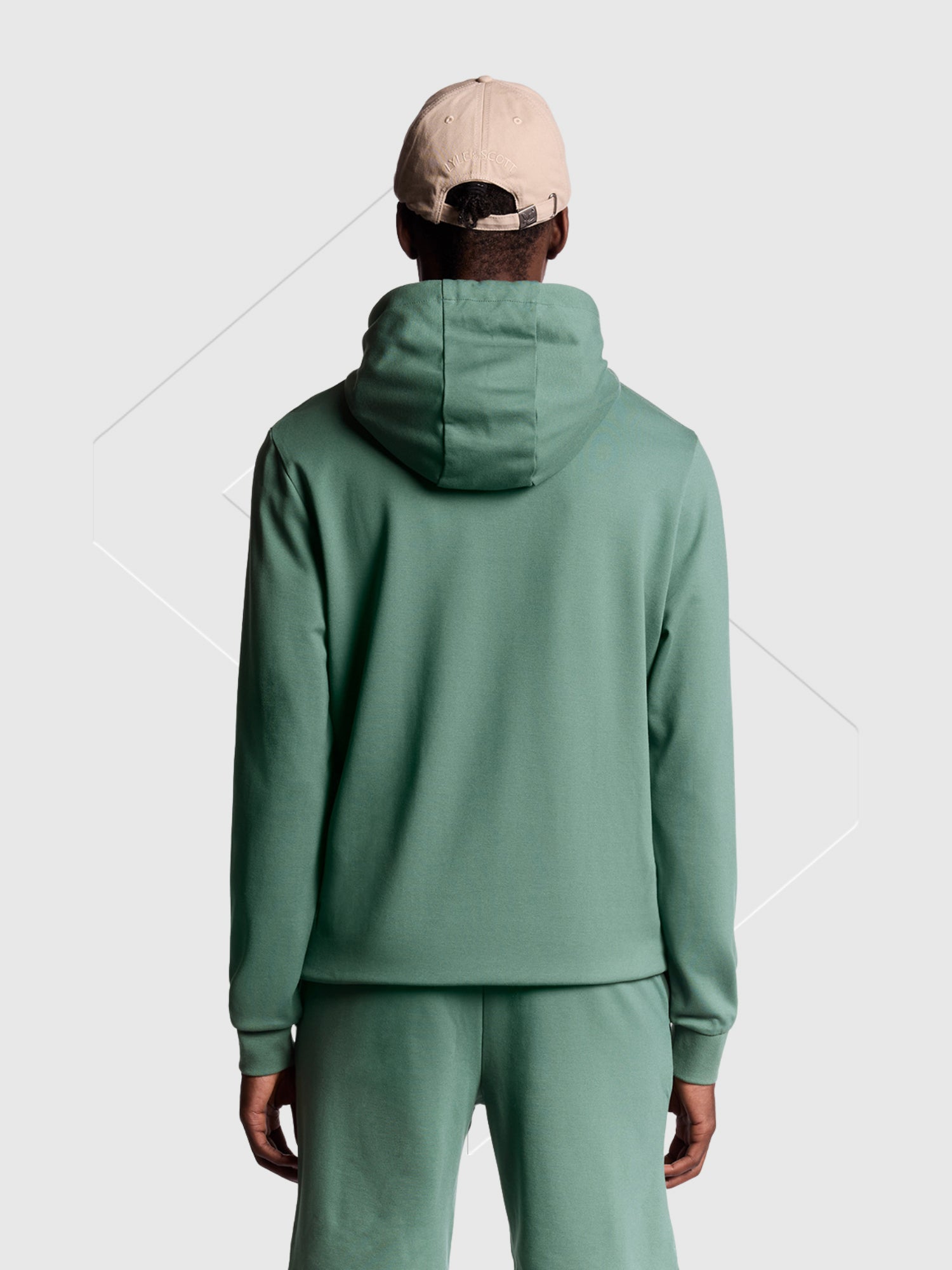 Lyle And Scott Fly Fleece Hoodie Silver Pine from Saxumo.com