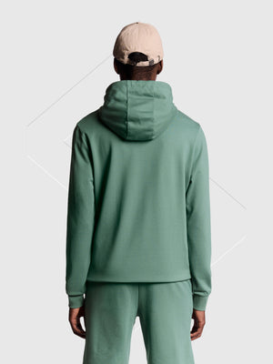 Lyle And Scott Fly Fleece Hoodie Silver Pine from Saxumo.com