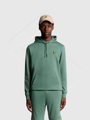 Lyle And Scott Fly Fleece Hoodie Silver Pine from Saxumo.com