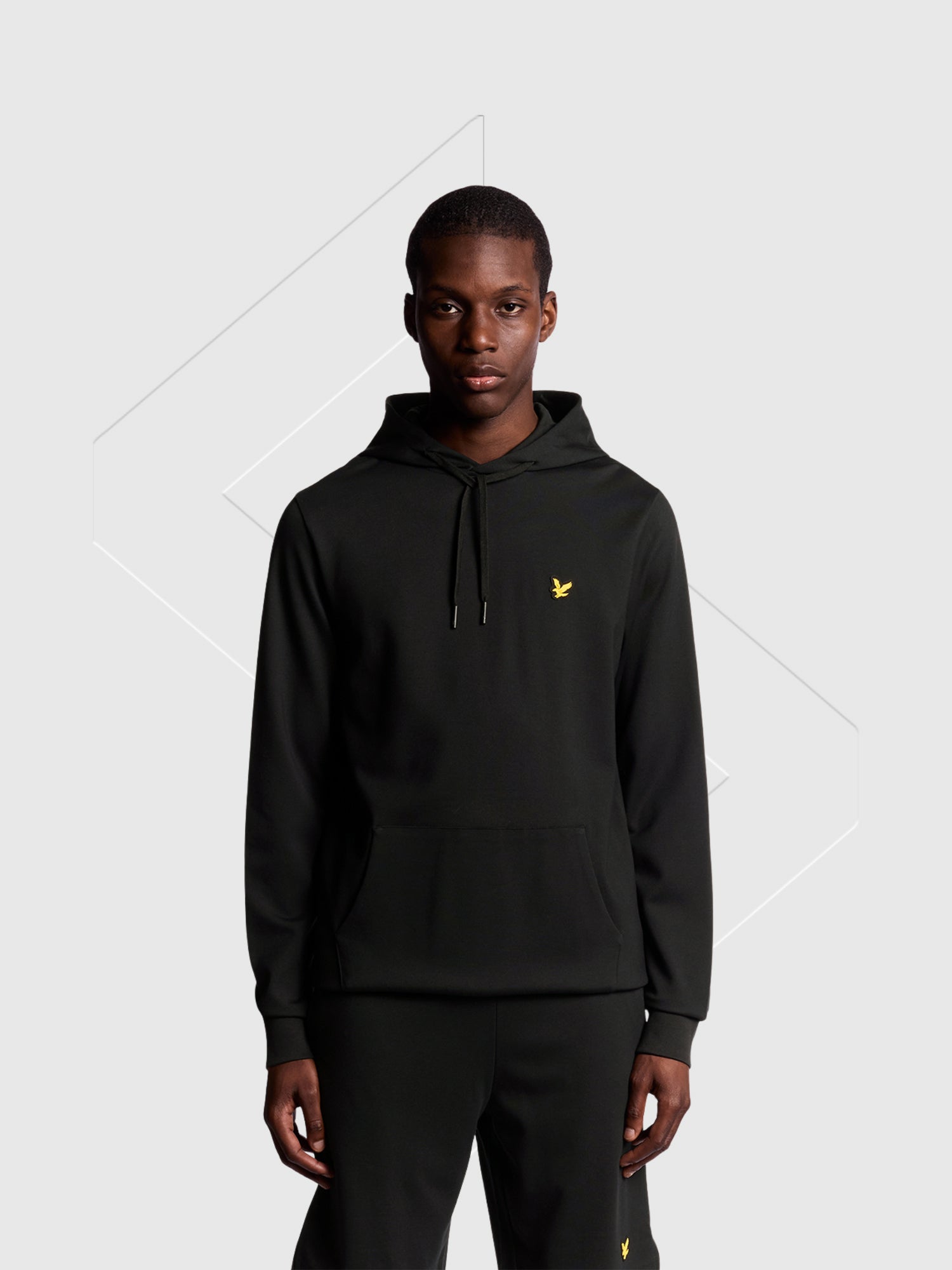 Lyle And Scott Fly Fleece Hoodie/Pant Set Jet Black from Saxumo