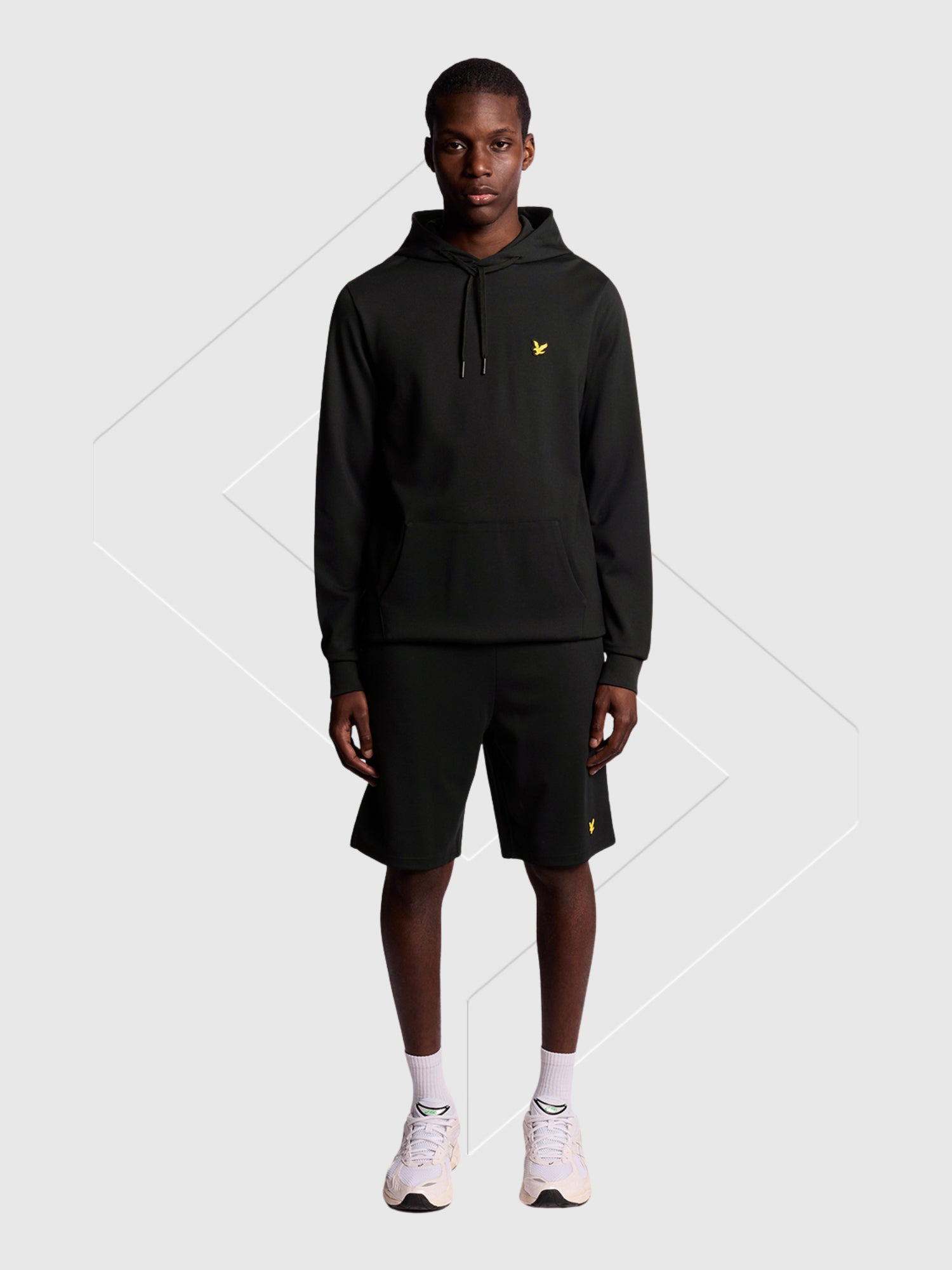 Lyle And Scott Fly Fleece Hoodie Jet Black from Saxumo.com