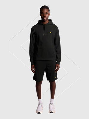 Lyle And Scott Fly Fleece Hoodie Jet Black from Saxumo.com