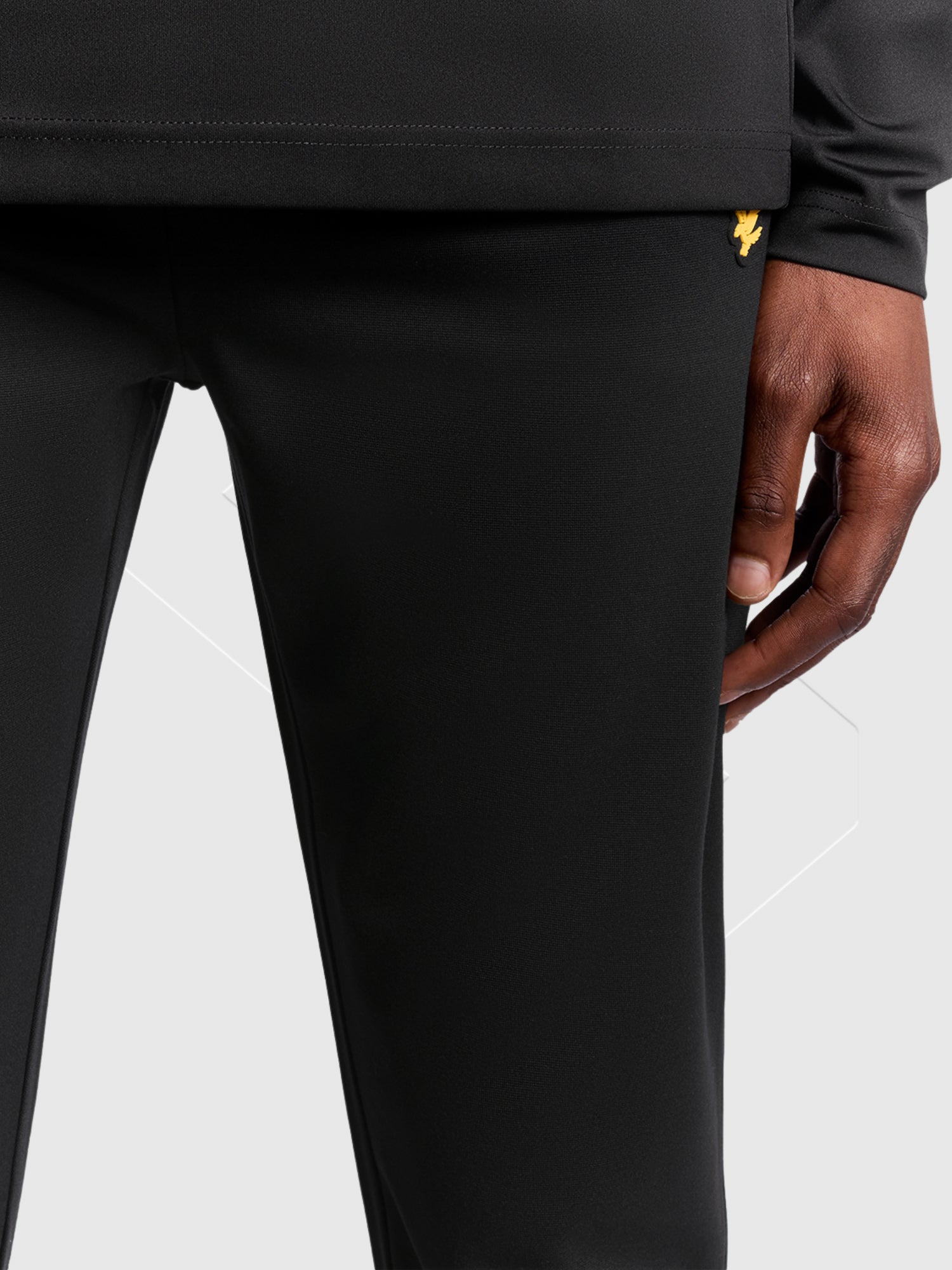 Lyle And Scott Fly Fleece Trackies Pants Jet Black from Saxumo.com