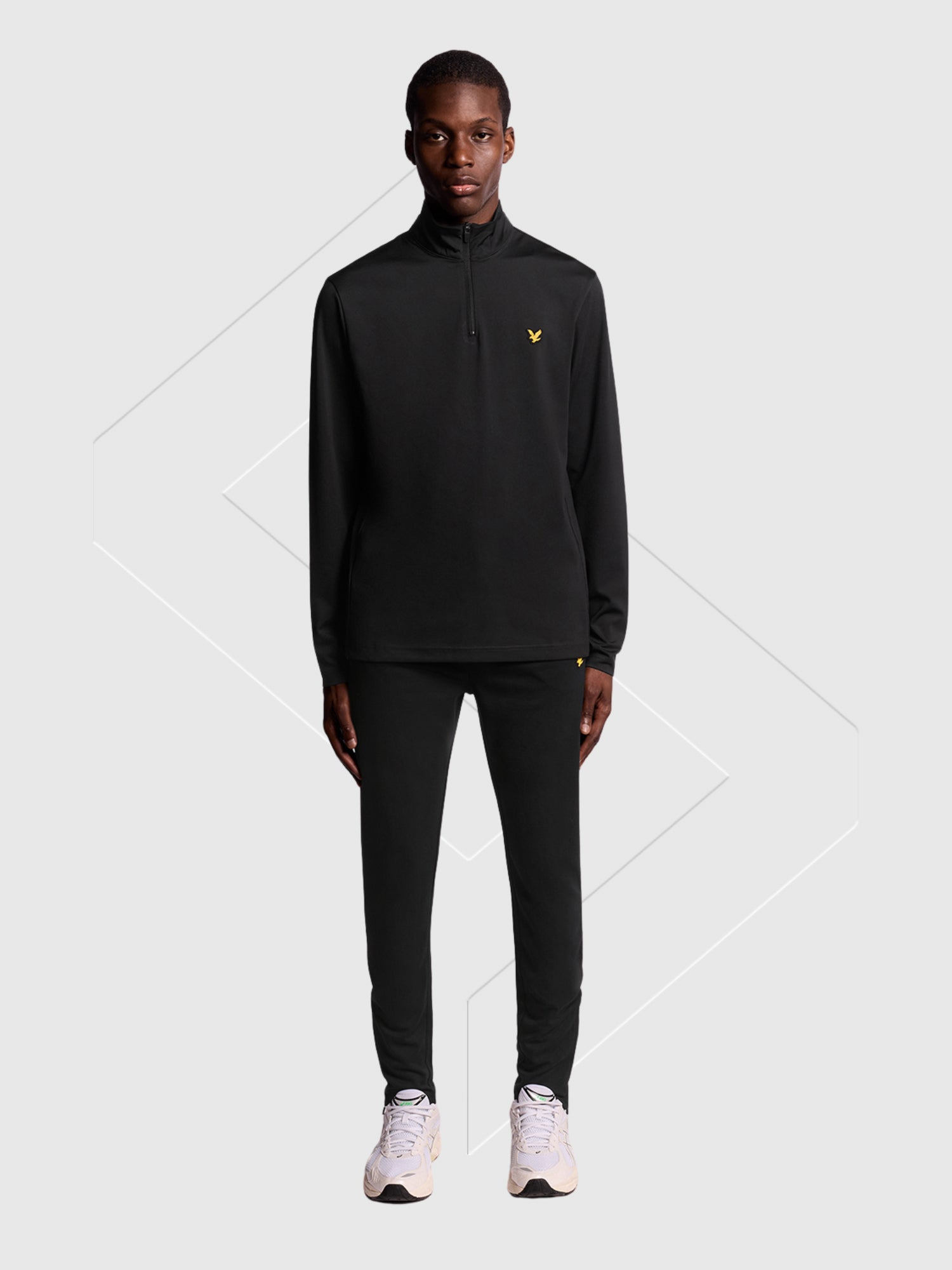 Lyle And Scott Fly Fleece Trackies Pants Jet Black from Saxumo.com