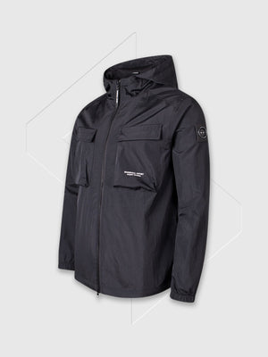 Marshall Artist Crux Hooded Overshirt Black from Saxumo.com