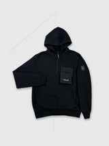 Marshall Artist Crux Quarter Zip Hoodie Black