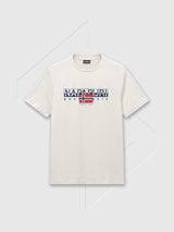 Napapijri Aylmer Graphic T-Shirt Beige Dimity