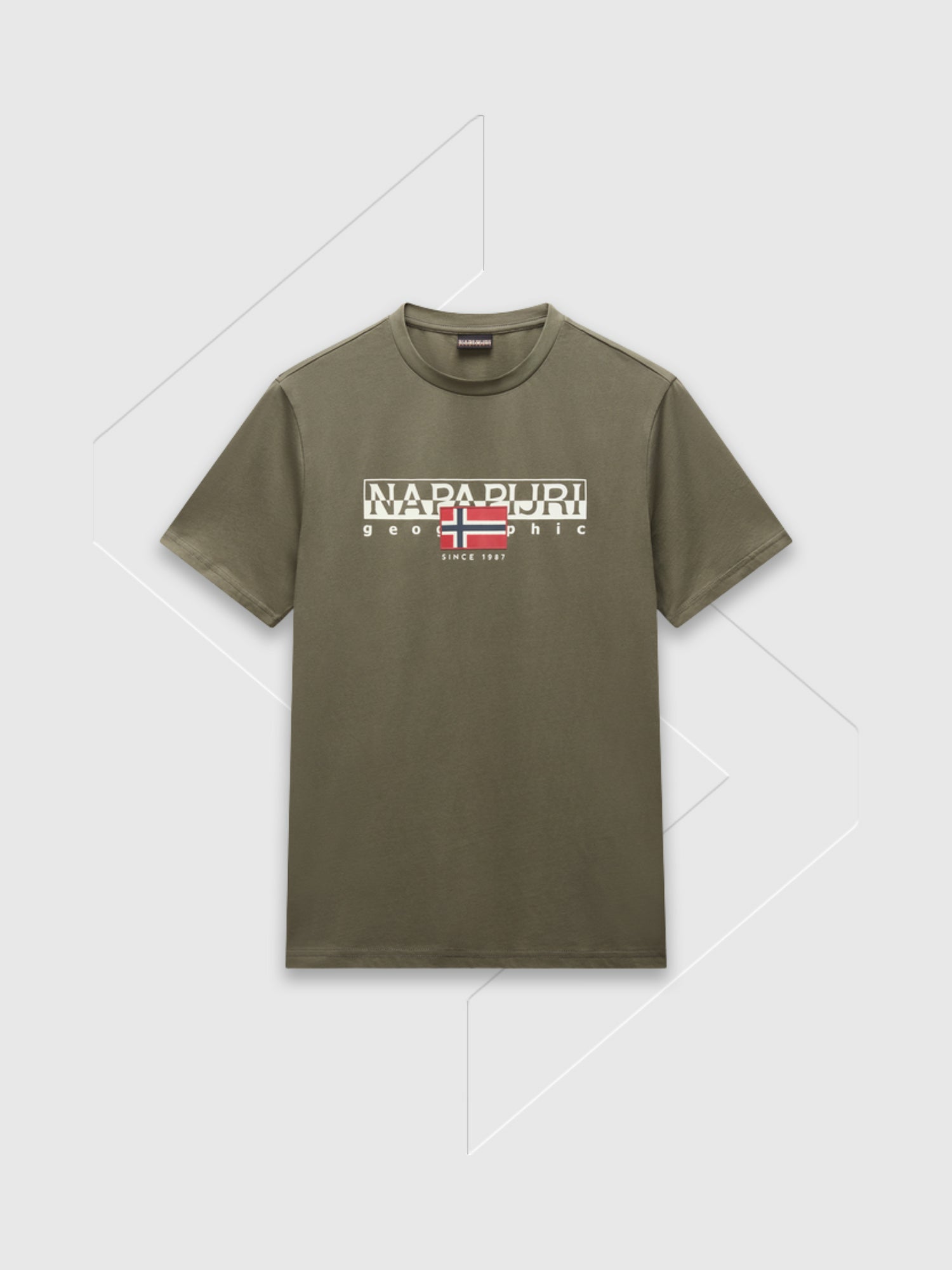 Napapijri Aylmer Graphic T-shirt Tea Leaf Green from Saxumo.com