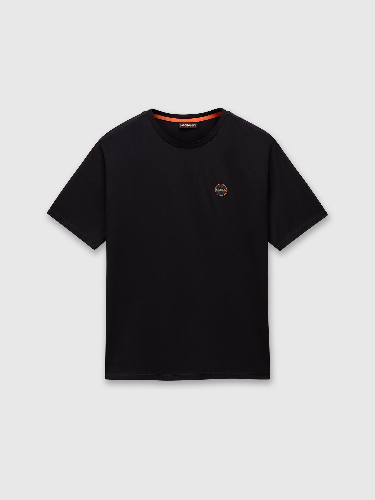 Napapijri Badge Jersey Short Sleeve T-Shirt Black Beauty from Saxum.com