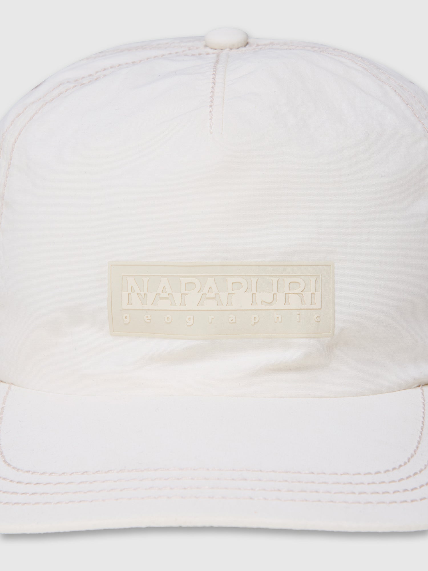 Napapijri Box Logo Cap White Whisper from Saxumo.com