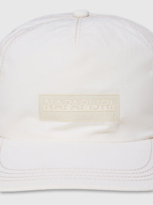 Napapijri Box Logo Cap White Whisper from Saxumo.com
