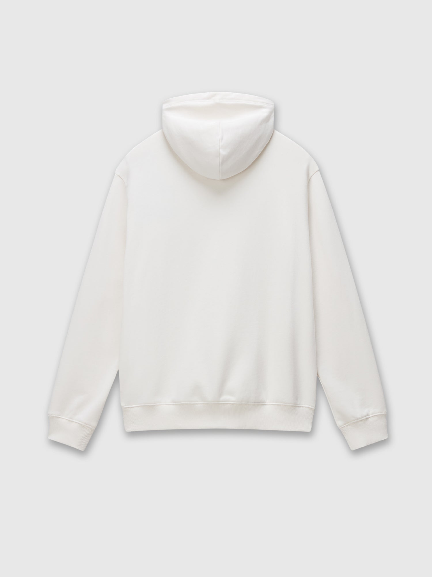 Napapijri Box Logo French Terry Hoodie White Whisper from Saxumo.com