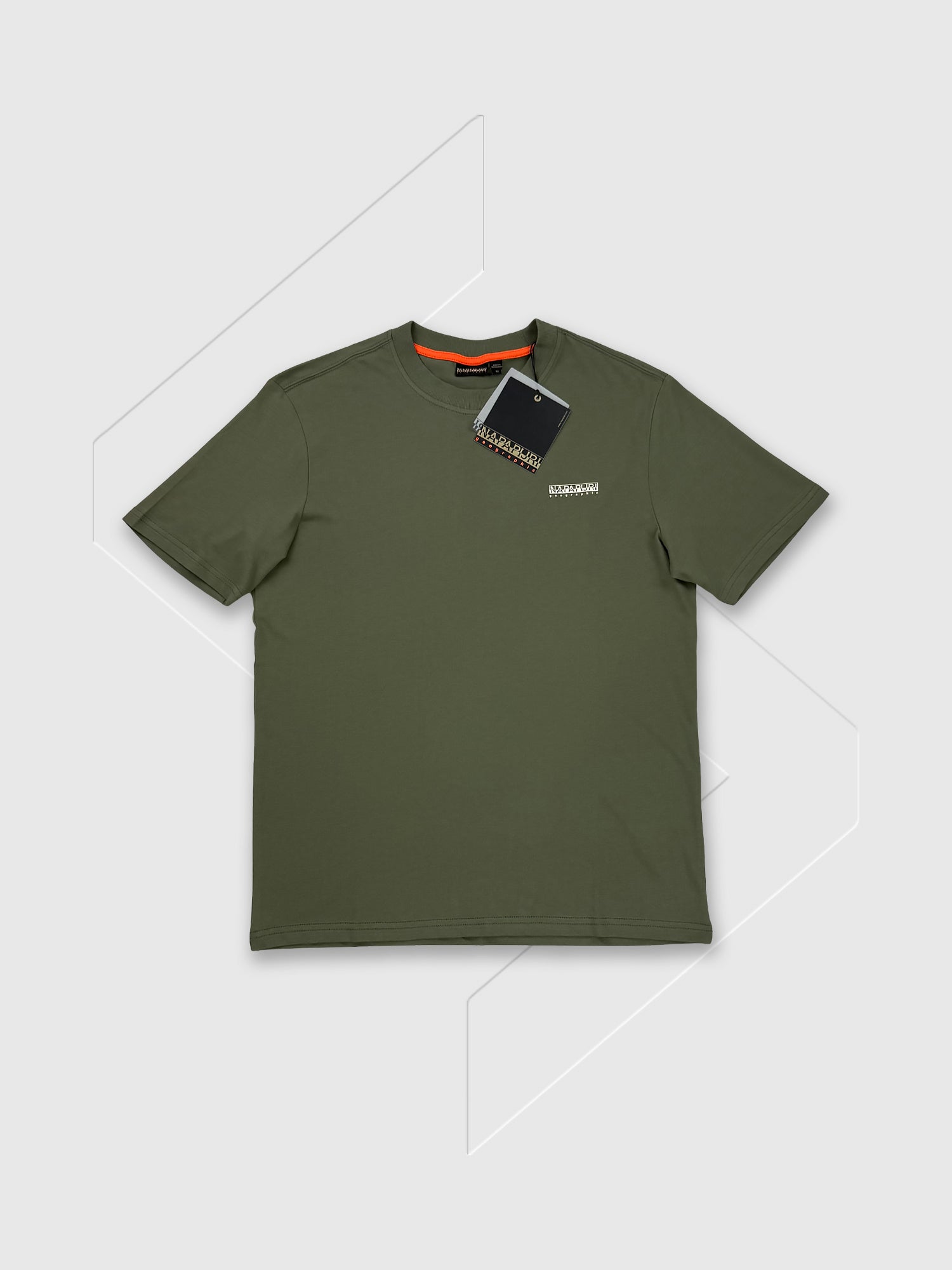 Napapijri Small Box Logo T-shirt Tea Leaf from Saxumo.com
