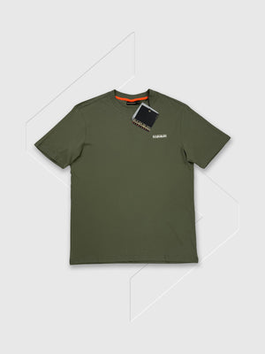 Napapijri Small Box Logo T-shirt Tea Leaf from Saxumo.com