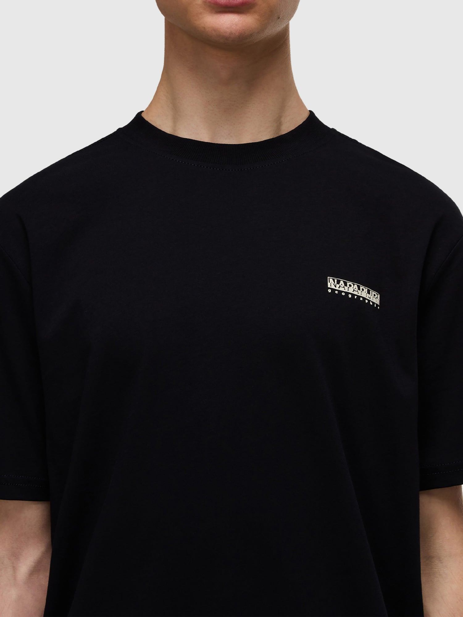 Napapijri Small Box Short Sleeve T-Shirt/Short Set Black Beauty from Saxumo.com