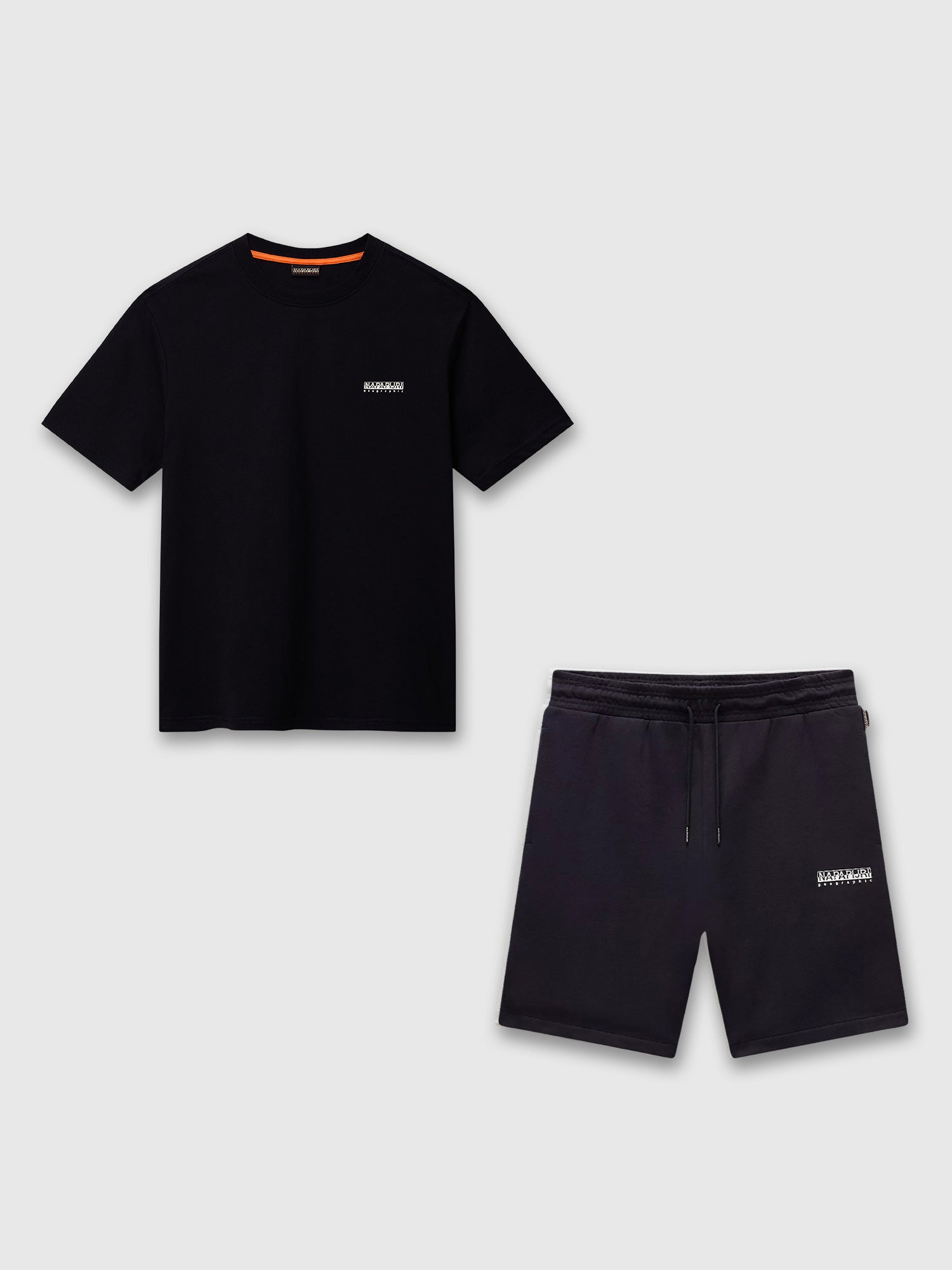 Napapijri Small Box Short Sleeve T-Shirt/Short Set Black Beauty from Saxumo.com
