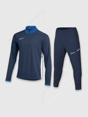 Nike Academy Dri-FIT 1/4 Zip Drill Top/Pant Set Navy Blue Junior from Saxumo.com