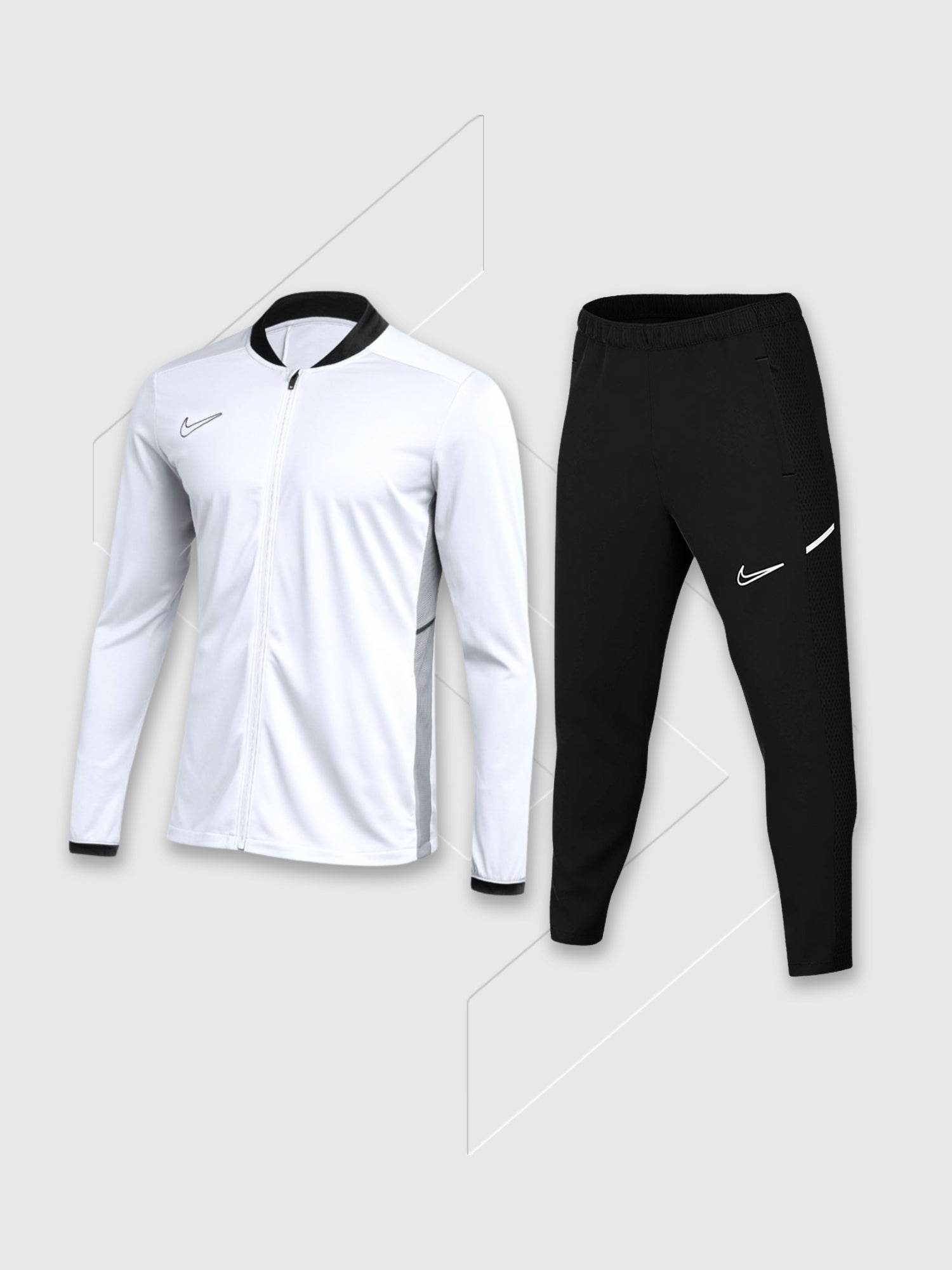 Nike Academy Dri-FIT Track Full Zip Jacket/Pant Set White/Black Junior from Saxumo.com