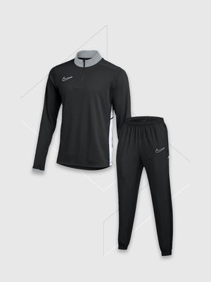 Nike Academy Drill Half Zip Top/Pant Tracksuit Set Black/Black from Saxumo