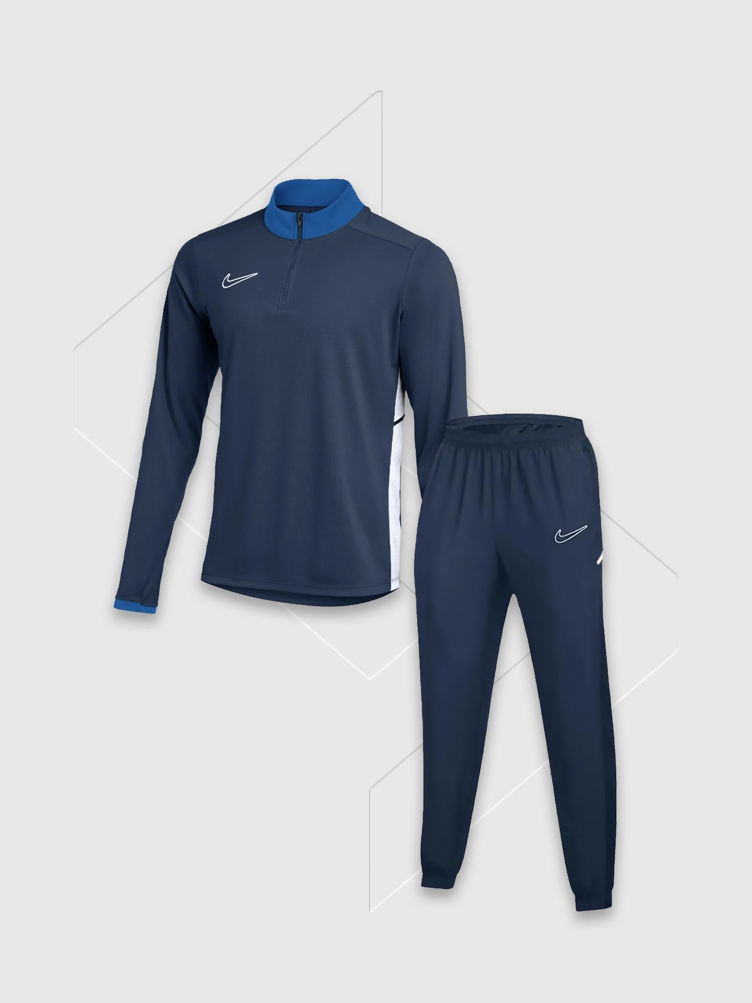 Nike Academy Drill Half Zip Top/Pant Tracksuit Set Midnight Navy from Saxumo