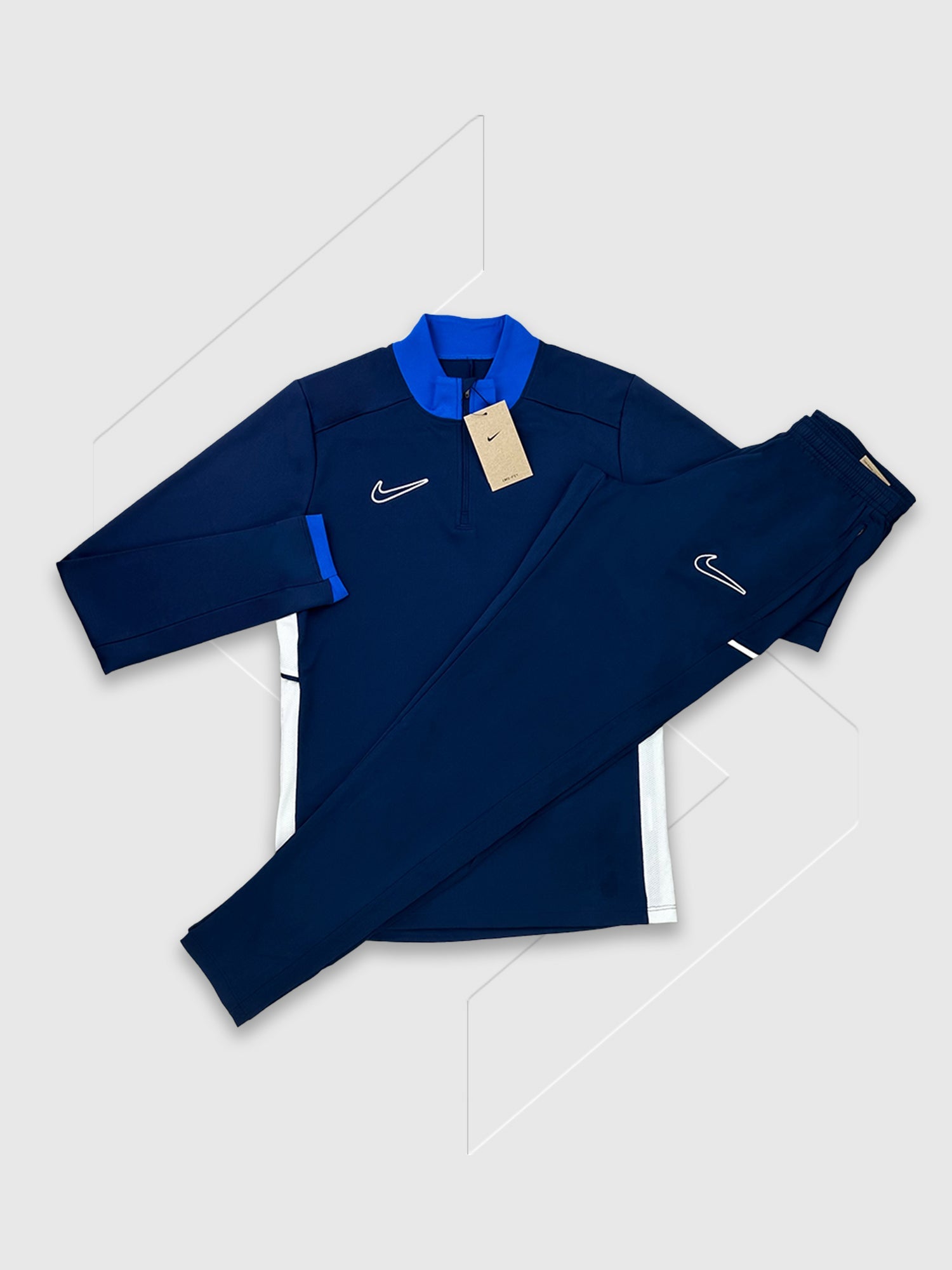 Nike Academy Drill Half Zip Top/Pant Tracksuit Set Midnight Navy from Saxumo
