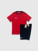 Nike Academy Pro Dri- Fit T-shirt/ Shorts Set Red/ Black from Saxumo