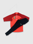 Nike Academy Pro Half Zip/ Pants Tracksuit Set Crimson Red from Saxumo