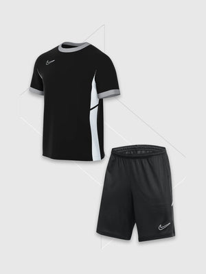 Nike Academy T-Shirt/Short Set Black/Black from Saxumo