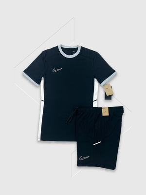 Nike Academy T-Shirt/Short Set Black/Black from Saxumo