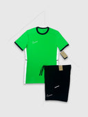 Nike Academy T-Shirt/Short Set Green/Black from Saxumo