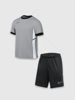 Nike Academy T-Shirt/Short Set Grey/Black from Saxumo