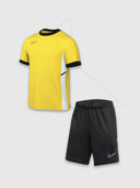 Nike Academy T-Shirt/Short Set Yellow/Black from Saxumo