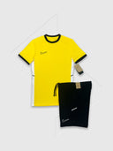Nike Academy T-Shirt/Short Set Yellow/Black from Saxumo