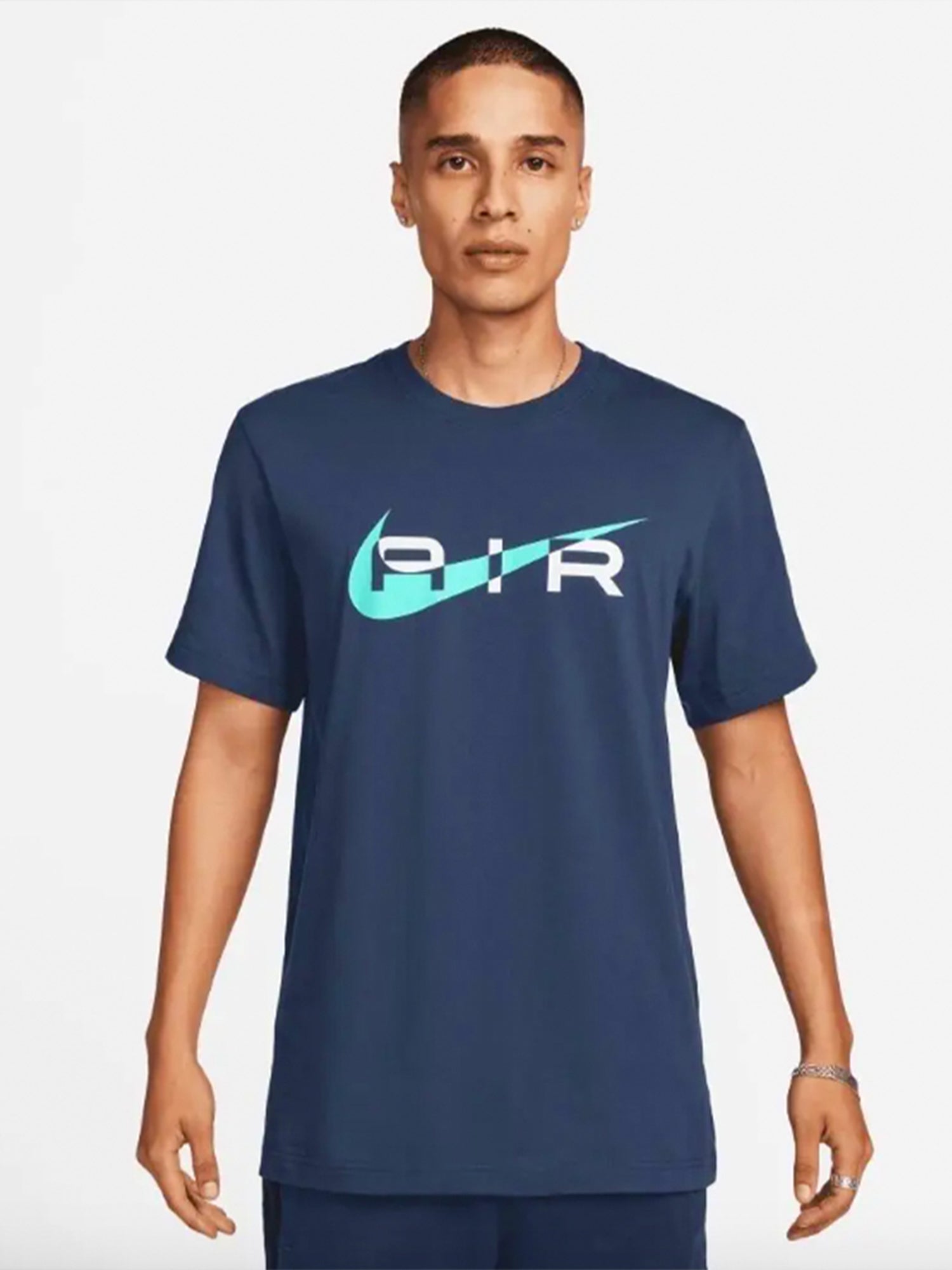 Nike Air Graphic Logo T-shirt Navy Blue from Saxumo