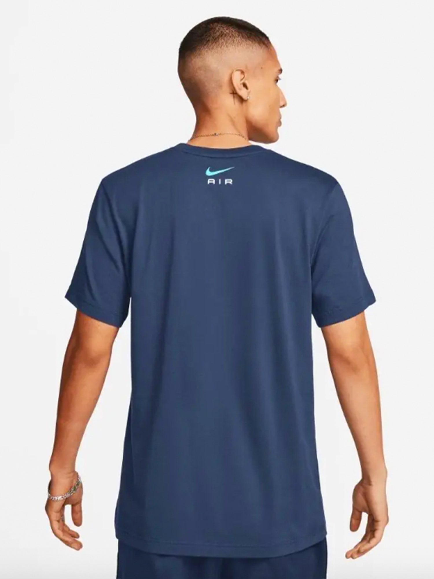 Nike Air Graphic Logo T-shirt Navy Blue from Saxumo